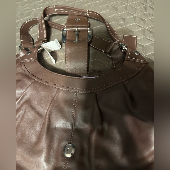 NWT- Coach Soho Lynn Brown Leather Large Hobo Bag - Picture 8 of 14